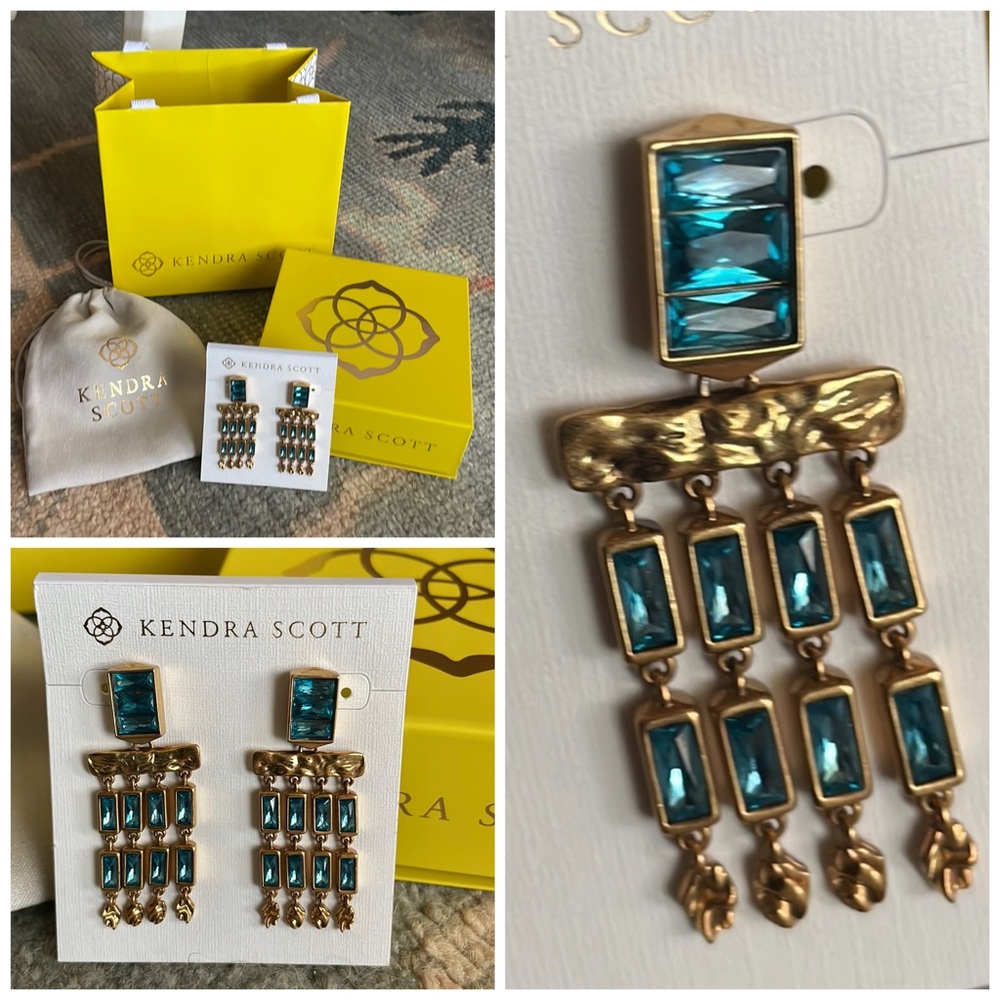 New Kendra Scott art deco chandelier earrings